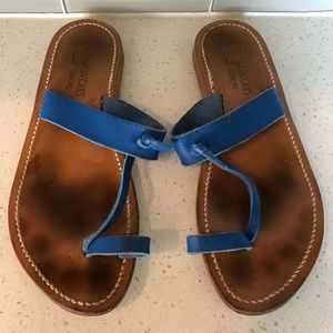 K Jacques Ganges Blue Leather Sandal 41/11
